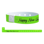 New Year Plastic Wristbands NEON Green