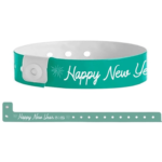 New Year Plastic Wristbands TURQUOISE