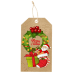 Santa With Gift tags