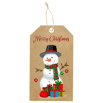 Snow Man Gift Tags