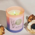 Wedding favor candle flower scented candle