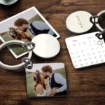 Wedding gifts for couple custom photo keychain
