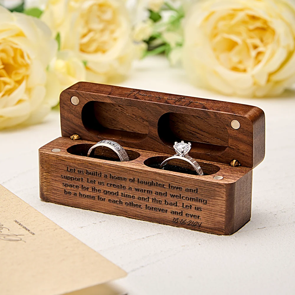 Wedding ring holders custom wooden ring bearer box Wedding ring holders custom wooden ring bearer box