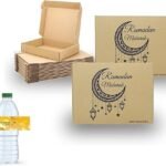 Brown Meal Box Iftar Design + Stickers