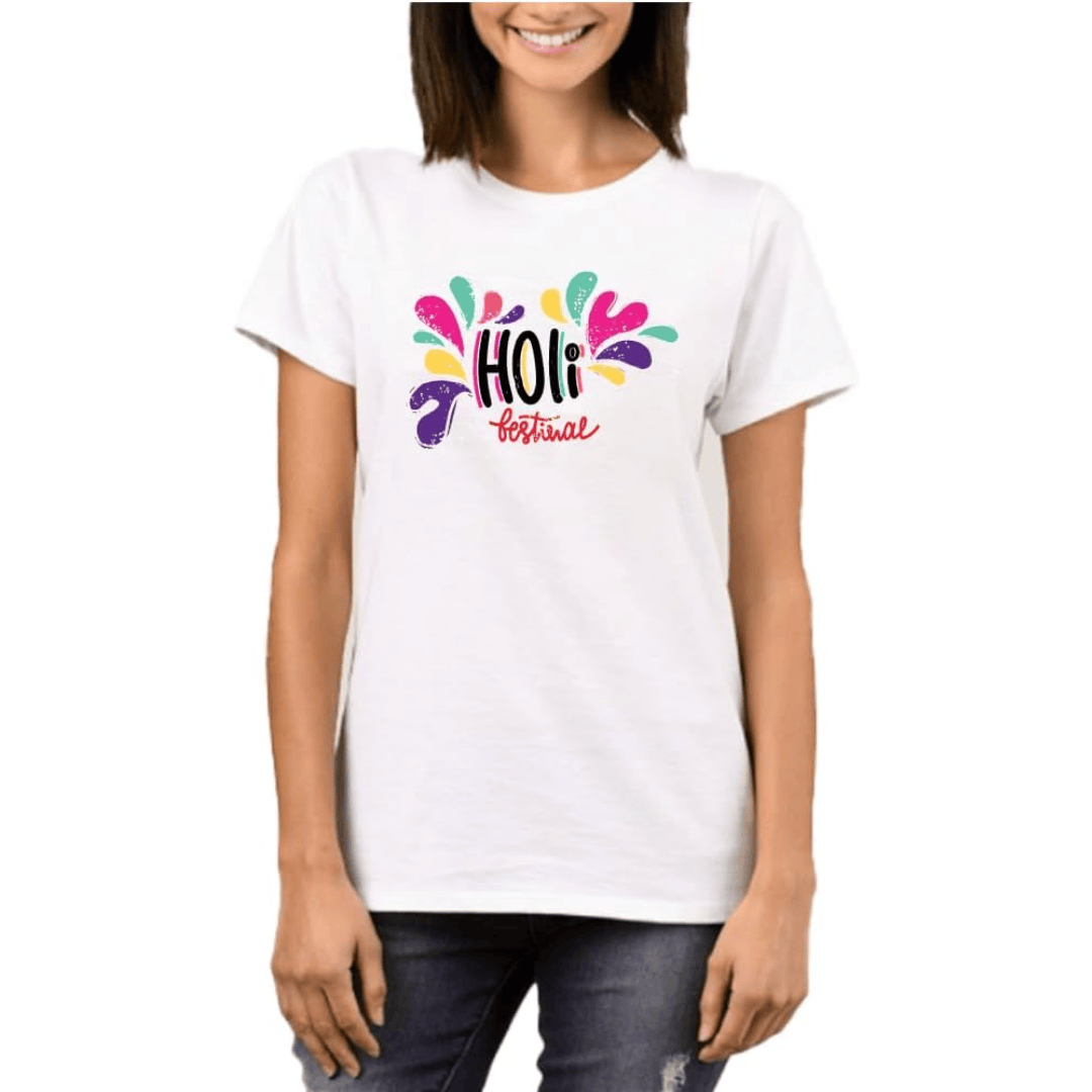 Colorful Holi Women T-Shirt