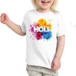 Festive Holi Girl Kids T-Shirt