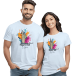 Happy Holi Dubai Adult Couples T-Shirt