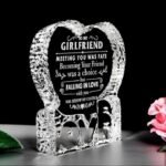 Heart-Shaped Crystal Gift for girlfriend