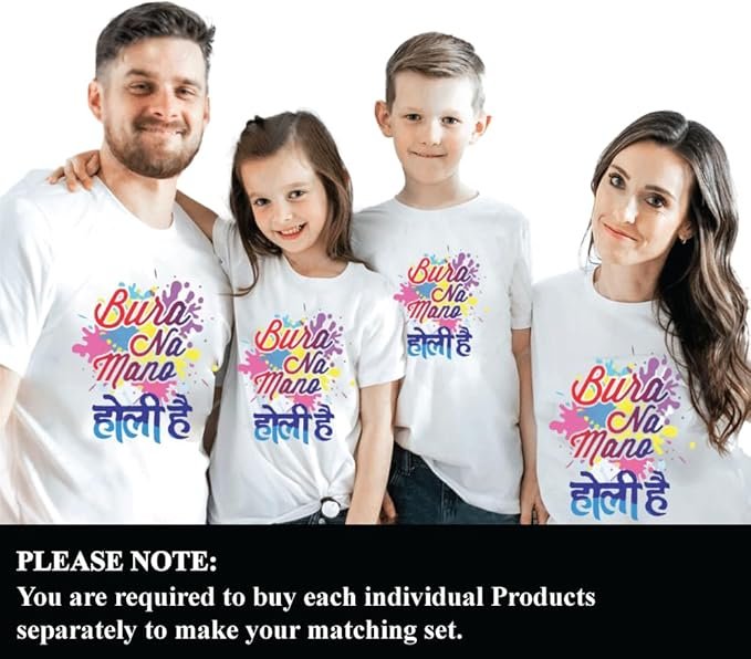 Holi Family Matching T Shirt