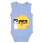 Ramadan celebration baby romper blue