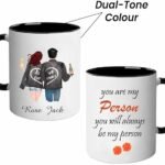 dual tone colour coffee mug