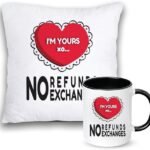 im yours xo pillow and mug combo