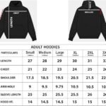 ramadan hoodie size chart