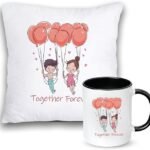 togrther forever pillow and mug combo