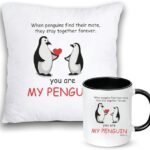you are penguin pillow and mug combo