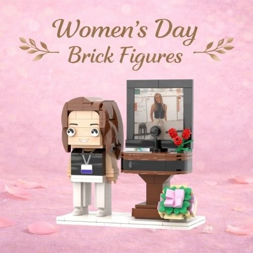 cute personalized brick figures womens day gifts