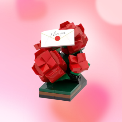 Rose Bush Brick Figure