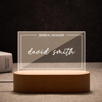 Personalized Office Night Light