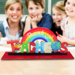 Rainbow Teacher Acrylic Sign