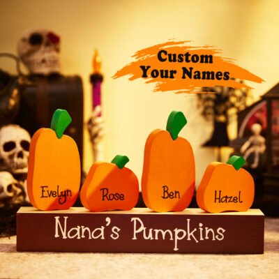 Custom Name Pumpkin Ornaments