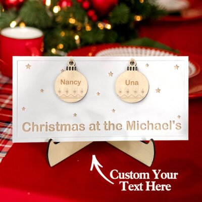 Personalized Christmas Family Sign