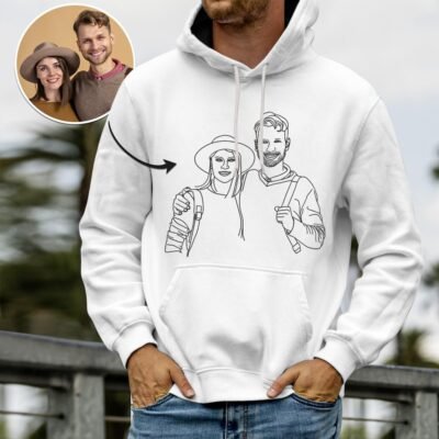 Custom Line Art Hoodie