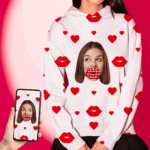 Red Heart Lips Hoodie