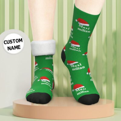 Custom Engraved Thick Socks