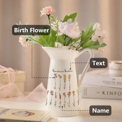 Personalized Birth Flower Vase