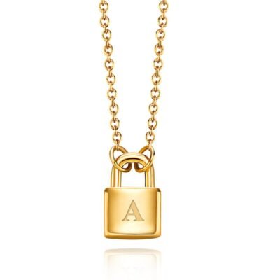 alphabet lock necklace