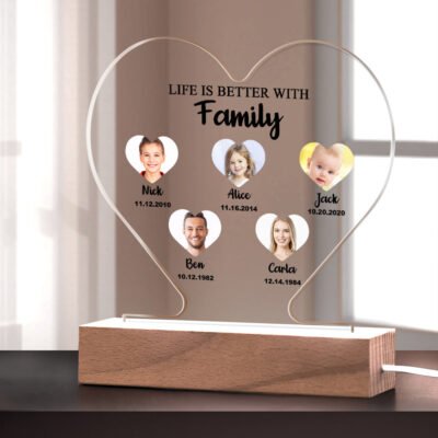Photo Heart Nightlight