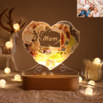 Heart Rose Night Light