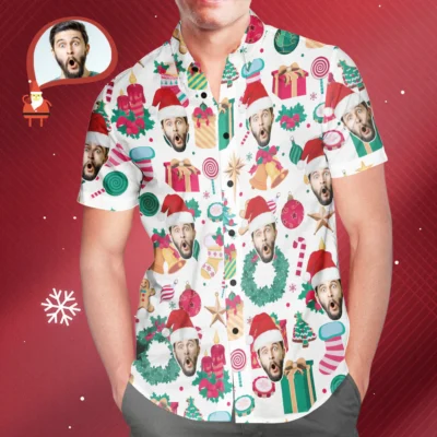 custom face Christmas shirt