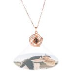 flower projection necklace