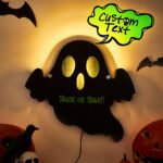 personalized trick or treat ghost light