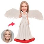 Female White Dress Bobblehead
