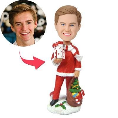 Santa's Male Helper Bobblehead