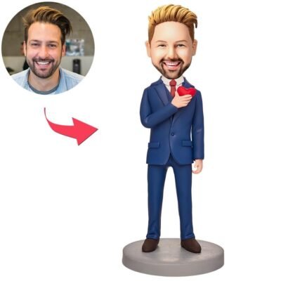 Businessman Love Heart Bobblehead Businessman Love Heart Bobblehead