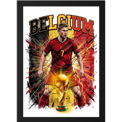 Belgium soccer player frame