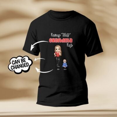 Custom Engraved T-Shirt Grandma