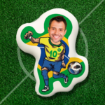 World Cup Minime Pillow Gift Custom Face Brazi