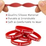 Canada football supporter wristband set
