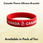 Canada football wristbands pack of 10