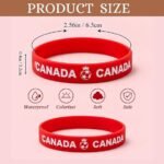Canada soccer silicone wristbands
