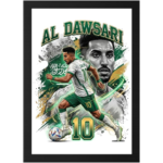Decorative soccer player photo frame