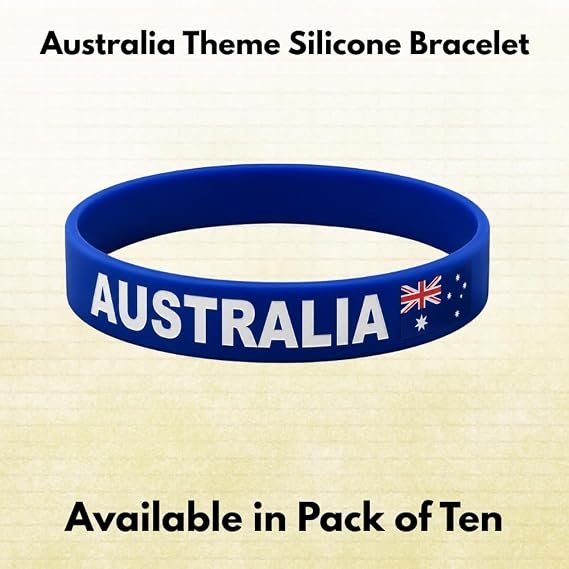 Football silicone bracelet Australia