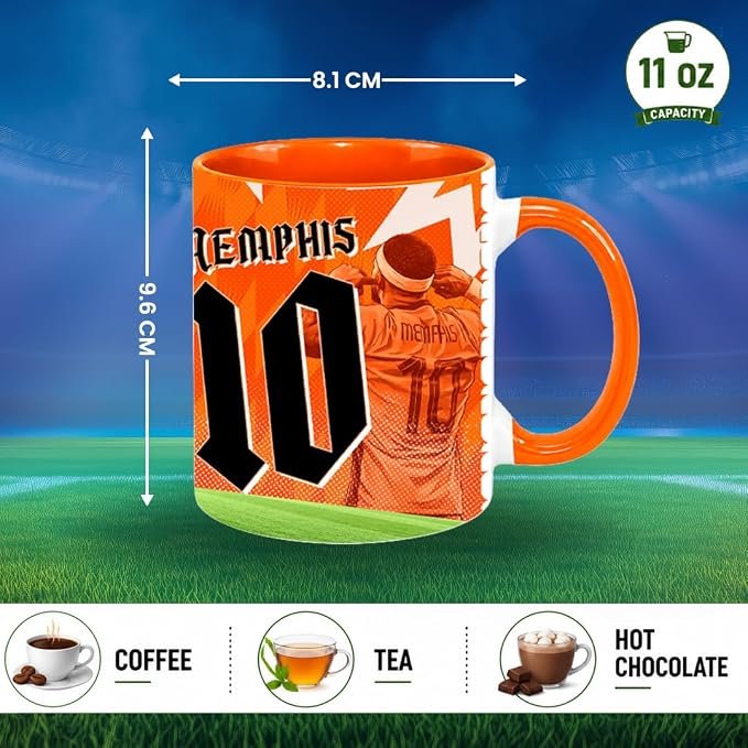 Football theme Netherlands coffee cup