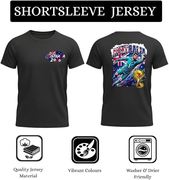 Mens Australia soccer daily wear tee Mens Australia soccer daily wear tee
