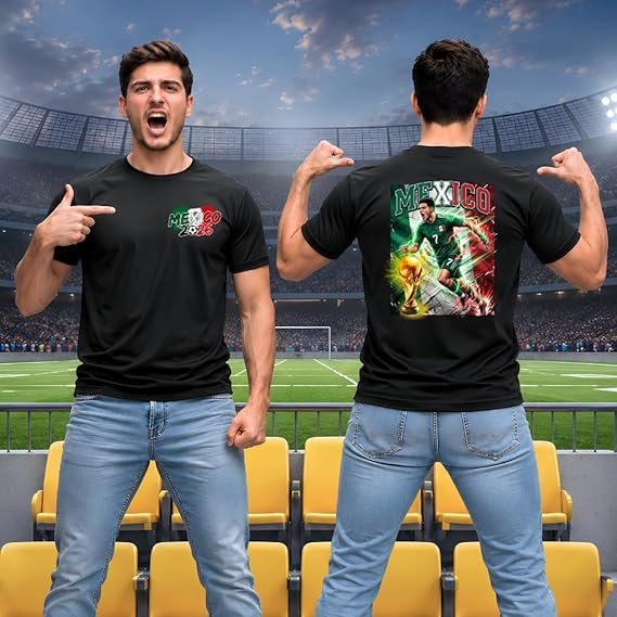 Mens round neck Mexico soccer shirt