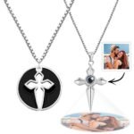 custom projection necklace love sword